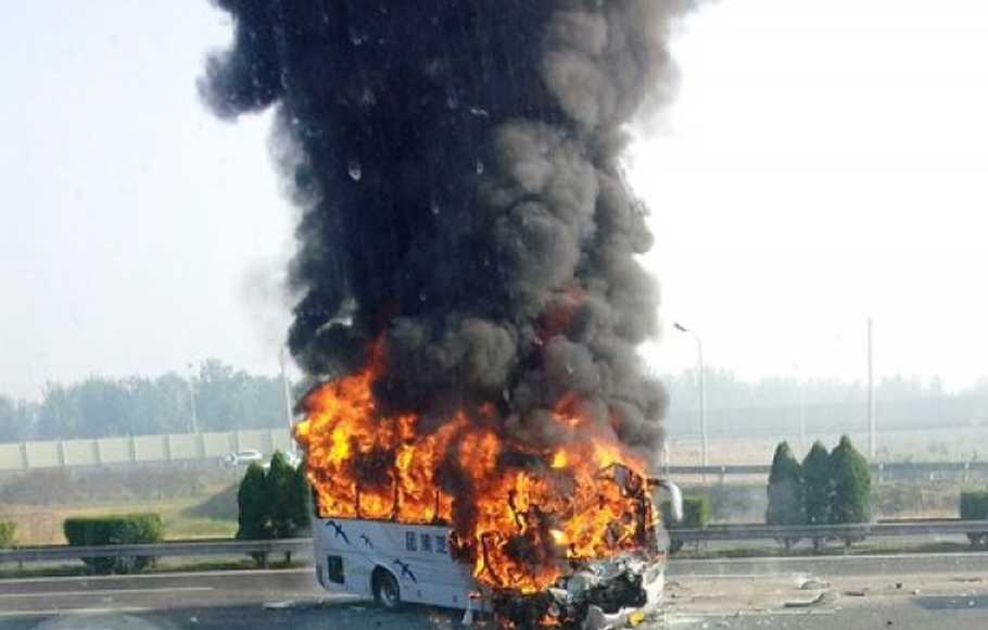 Bus Penumpang Meledak di Kota Shenyang