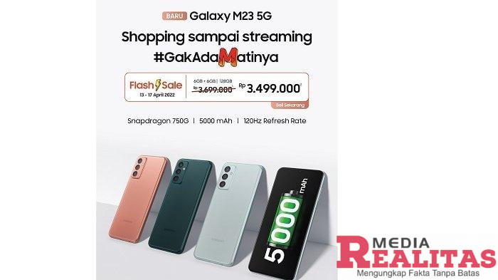 Samsung Galaxy M23 5G Resmi Dirilis
