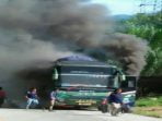 Bus ALS Rute Medan-Jakarta Terbakar