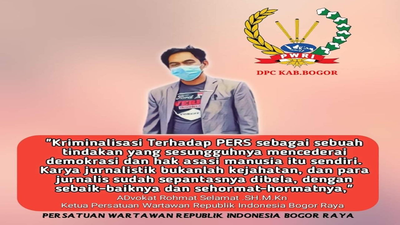 DPC PWRI Bogor Kecam Keras Pelaku Penganiayaan 3 Jurnalis Cigudeg