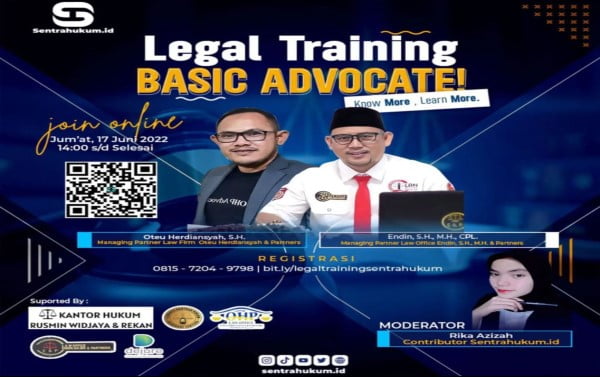 Sentrahukum Mengadakan Giat Legal Training: Basic Advocate