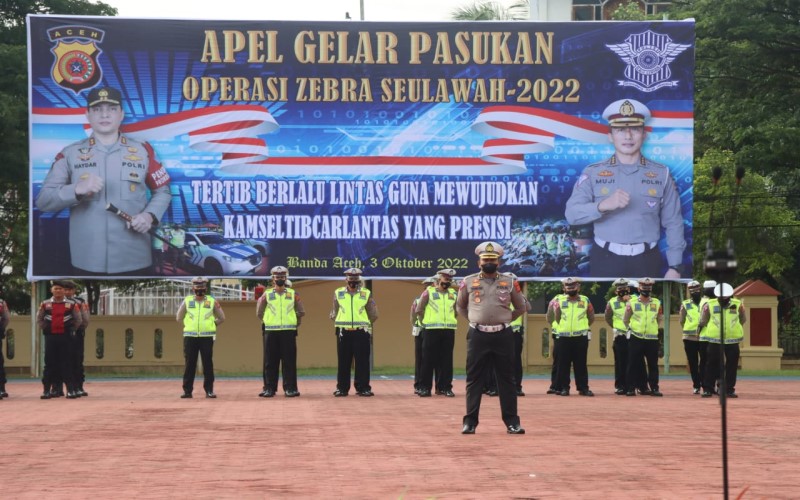 Polisi Gelar Operasi Zebra Seulawah Di Aceh Hingga 16 Oktober 2022