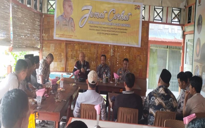 Jumat Curhat Bersama Kapolres Aceh Singkil