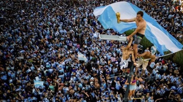 Usai Argentina Juara Piala Dunia 2022, Kota Kelahiran Messi Jadi Lautan Manusia