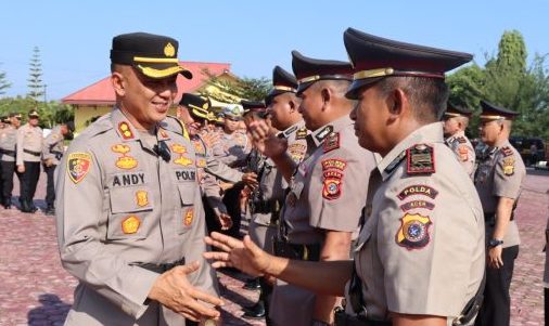 Pesan Kapolres Aceh Timur Kepada Pejabat Lama-Pejabat Baru
