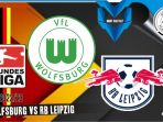 Wolfsburg vs RB Leipzig, Bundesliga Jerman