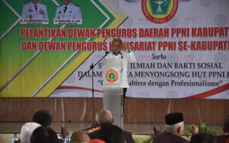 Bupati Minta Ketua Dan Anggota DPD, DPK, PPNI Lamtim Harus Solid