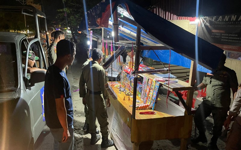 Tim Gabungan Razia Petasan di Langsa