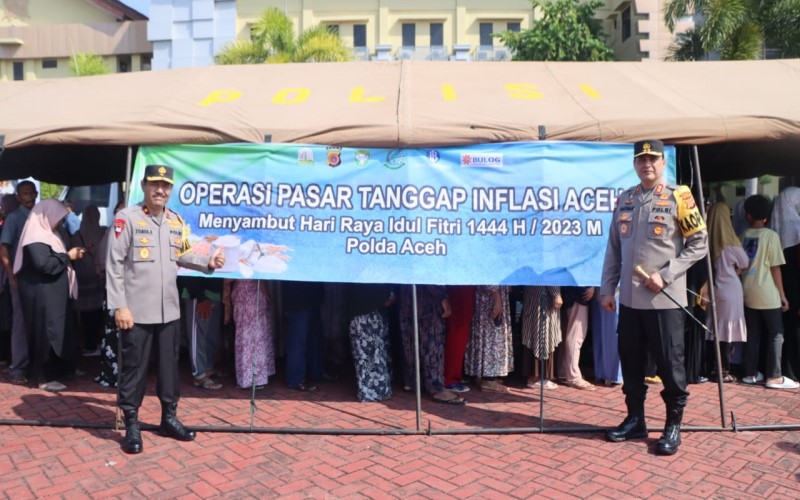 Tinjau Pasar Murah, Kapolda Aceh: Upaya Polri Kendalikan Inflasi