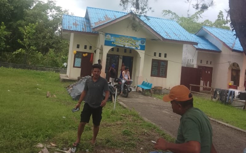 Kantor Kompleks Pelabuhan Penyeberangan Sinabang Dipakai Para Pekerja Proyek Kolok Sinaban