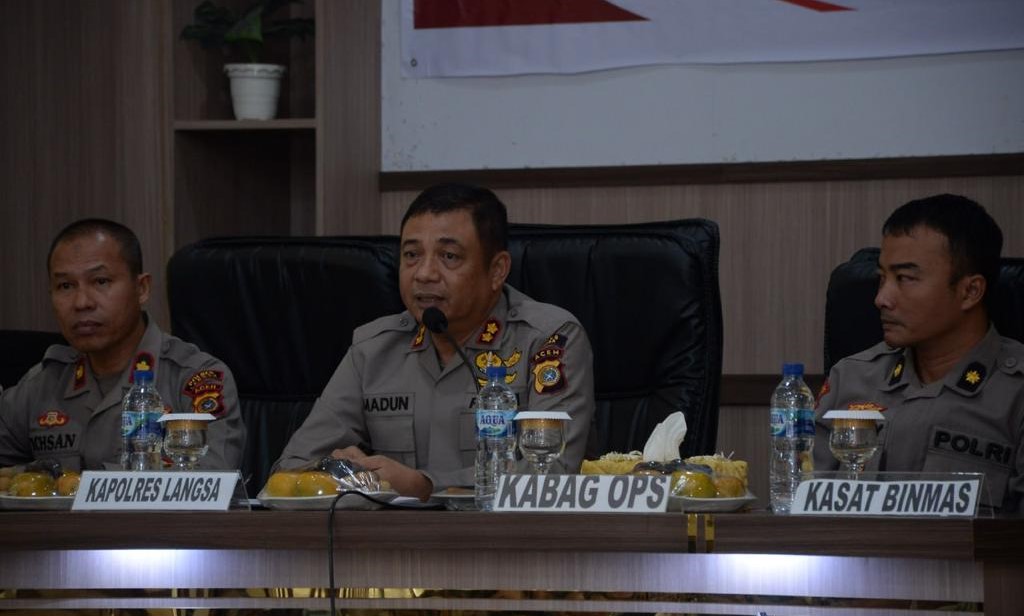 Polres Langsa Beri Arahan Pemeliharaan Harkamtibmas Jelang Pemilu 2024