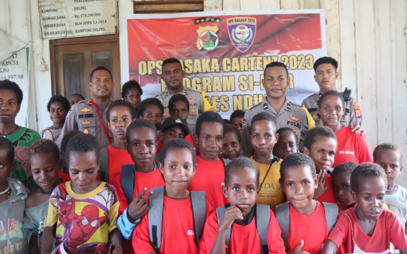 Program Si Ipar Satgas Rasaka Diapresiasi Karena Cerdaskan Anak-anak di Pedalaman Nduga