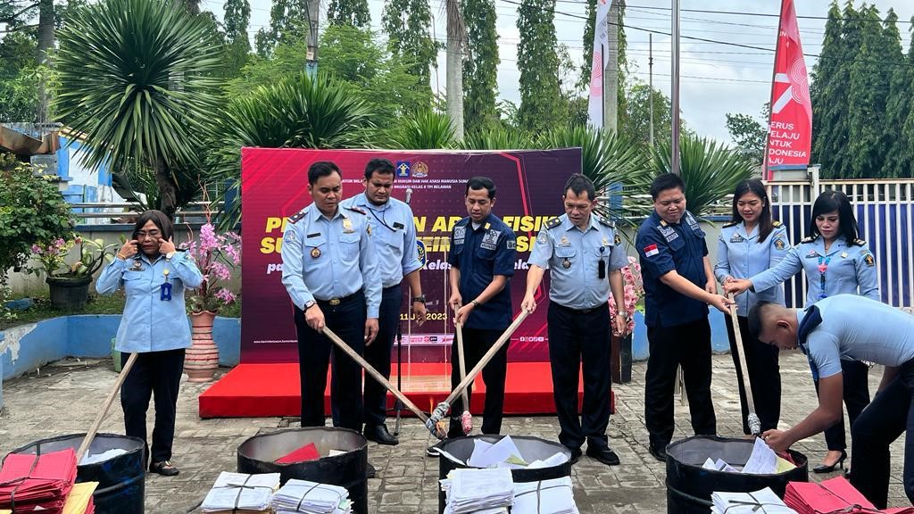 Imigrasi Belawan Musnahkan Arsip Fisik Substantif Keimigrasian