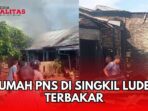 Dua Unit Rumah Warga Perumahan BRR Hagus Terbakar