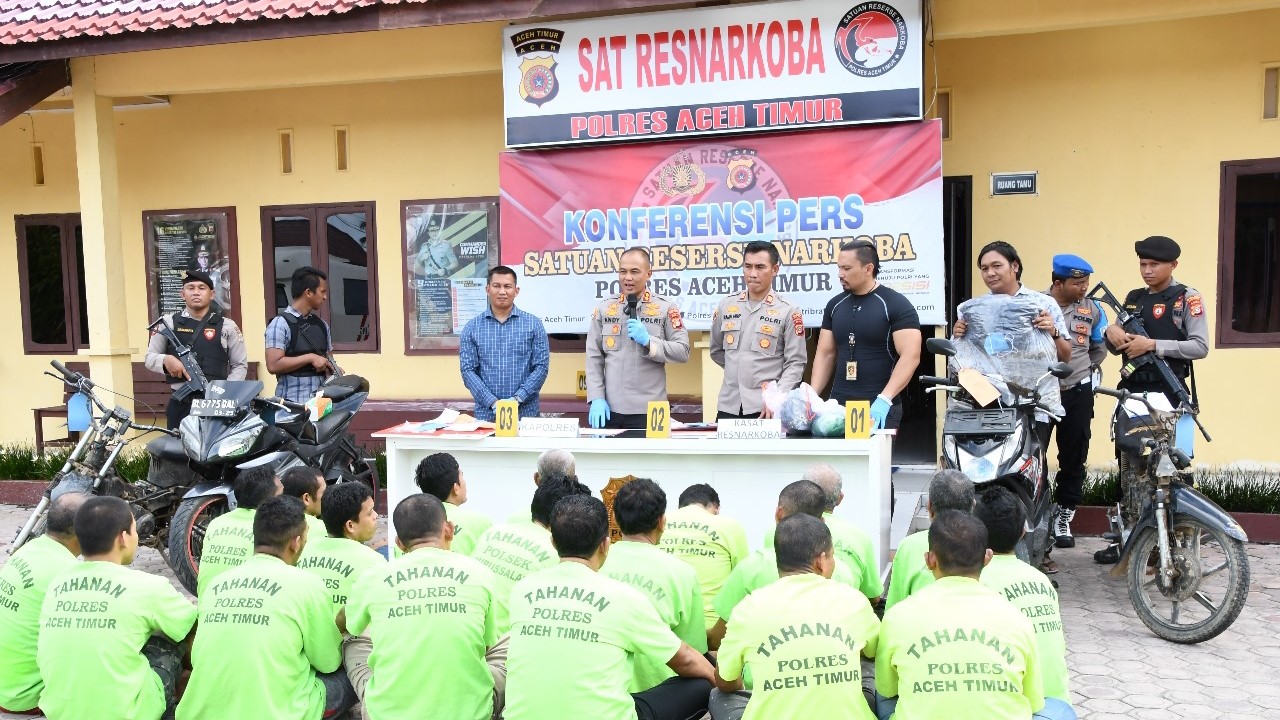 19 Pengedar Sabu Dibekuk Polisi, JA Warga Pereulak DPO 19 Pengedar Sabu Dibekuk Polisi, JA Warga Pereulak DPO