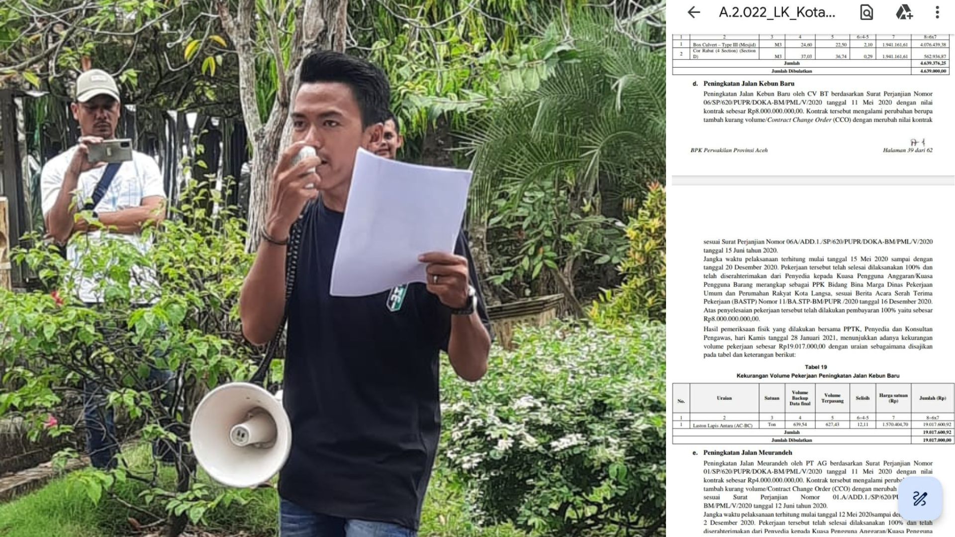 Kasus Korupsi Pembangunan Jalan Kebun Baru Langsa Belum Ada Tersangka