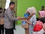 Polantas Aceh Hadir Peduli Stunting : Polres Langsa Berikan Bantuan Asupan Gizi dan Susu