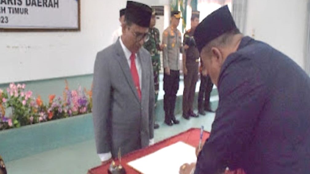 Mahyuddin Lanti T Reza Rizki Sebagai Pj Sekda Aceh Timur