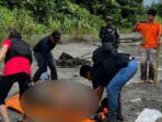 Polisi Olah TKP dan Evakuasi Jenazah Diduga KKB