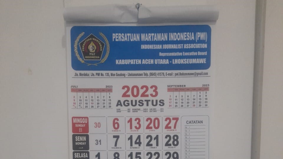 Terkait Berita Jual Beli Kalender, Ini Penjelasan Abdul Halim Ketua PWI Aceh Utara