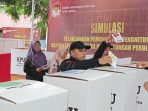 KIP Langsa Gelar Simulasi Pencoblosan Pemilu 2024