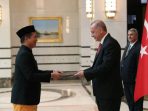 Surat Kepercayaan Diserahkan Dubes RI Ke Presiden Turki Erdogan