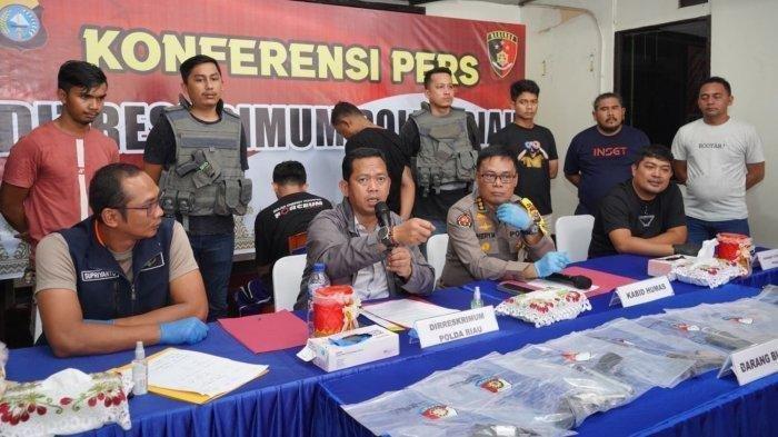 Dirreskrimum-Polda-Riau-gelar-press-release-kasus-penembakan-perampok