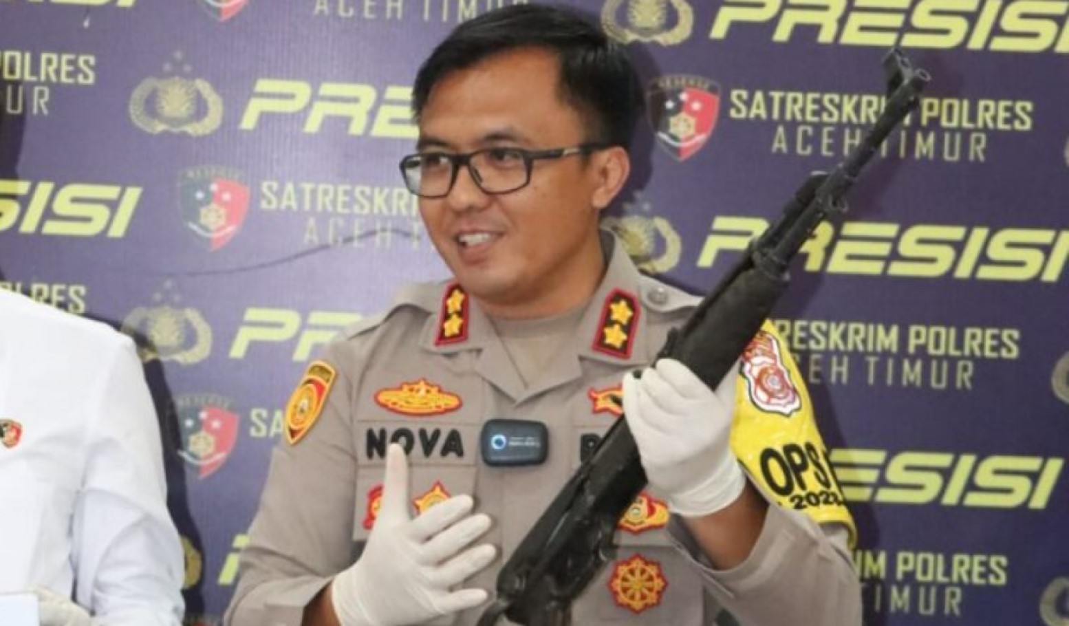 Tampak Kapolres Aceh Timur, AKBP Nova Suryandaru