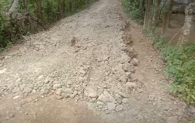 Jalan Gampong Ule Rubek Timu Dibangun Asal Jadi, Diduga Dinas Perkim Aceh Utara Disinyalir Fiktif