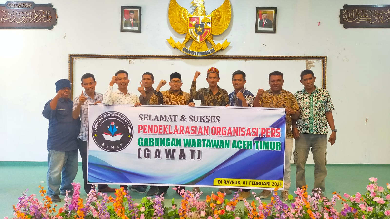 Lembaga Pers GAWAT Dideklarasikan Di Aceh Timur