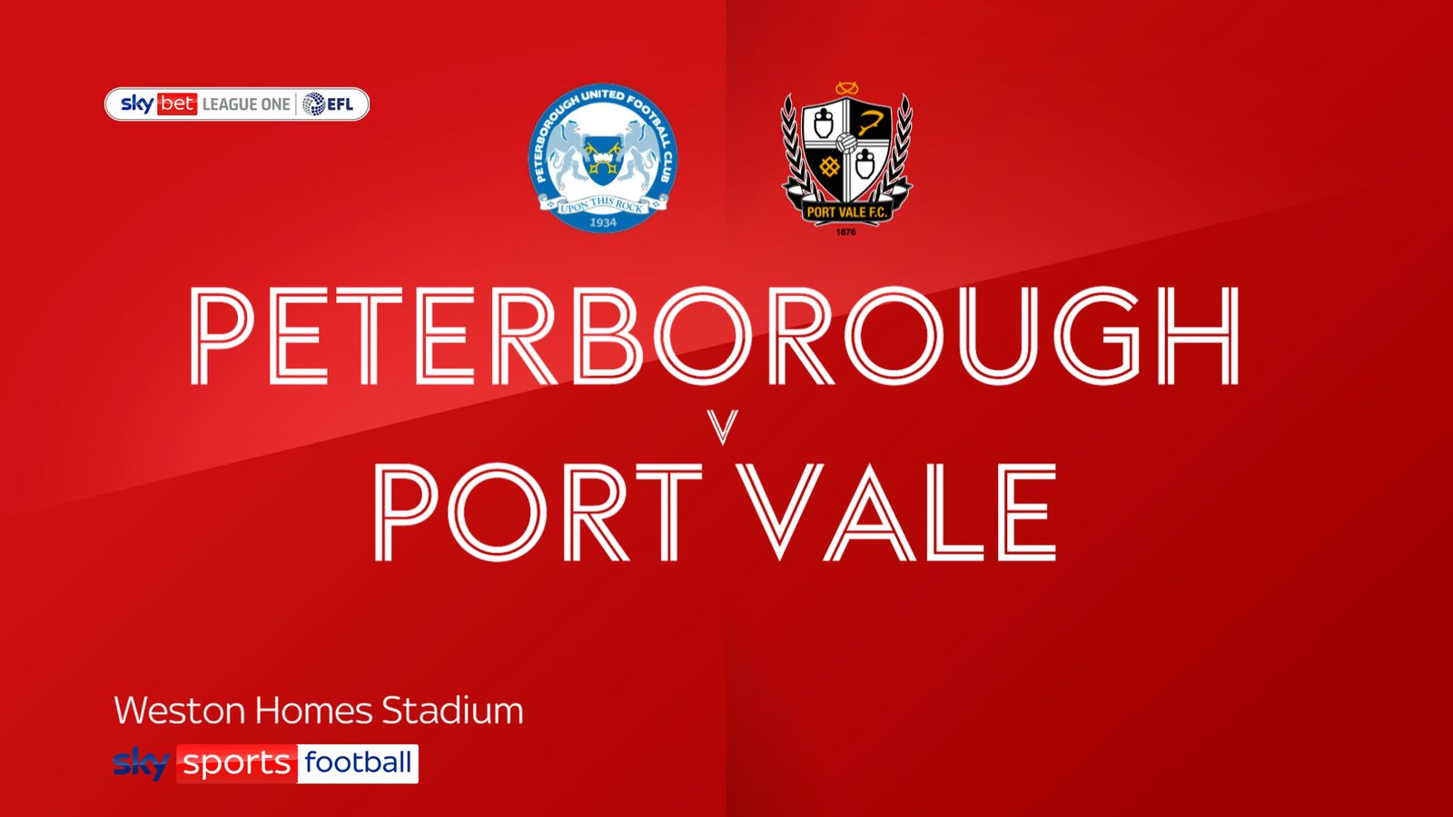 Peterborough vs Port Vale
