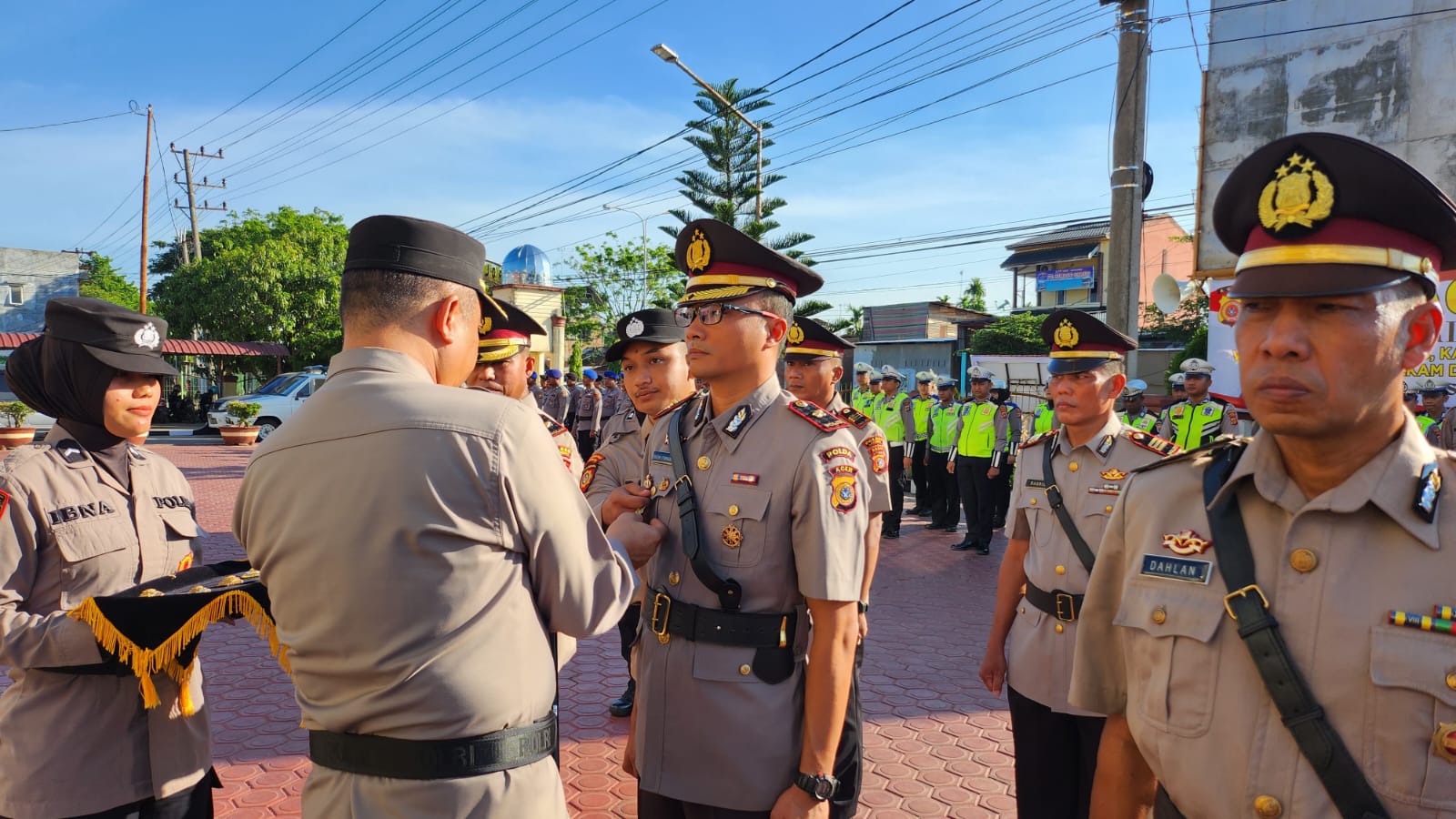 Kapolres Langsa Pimpin Upacara Sertijab Kasat Reskrim Polres Langsa