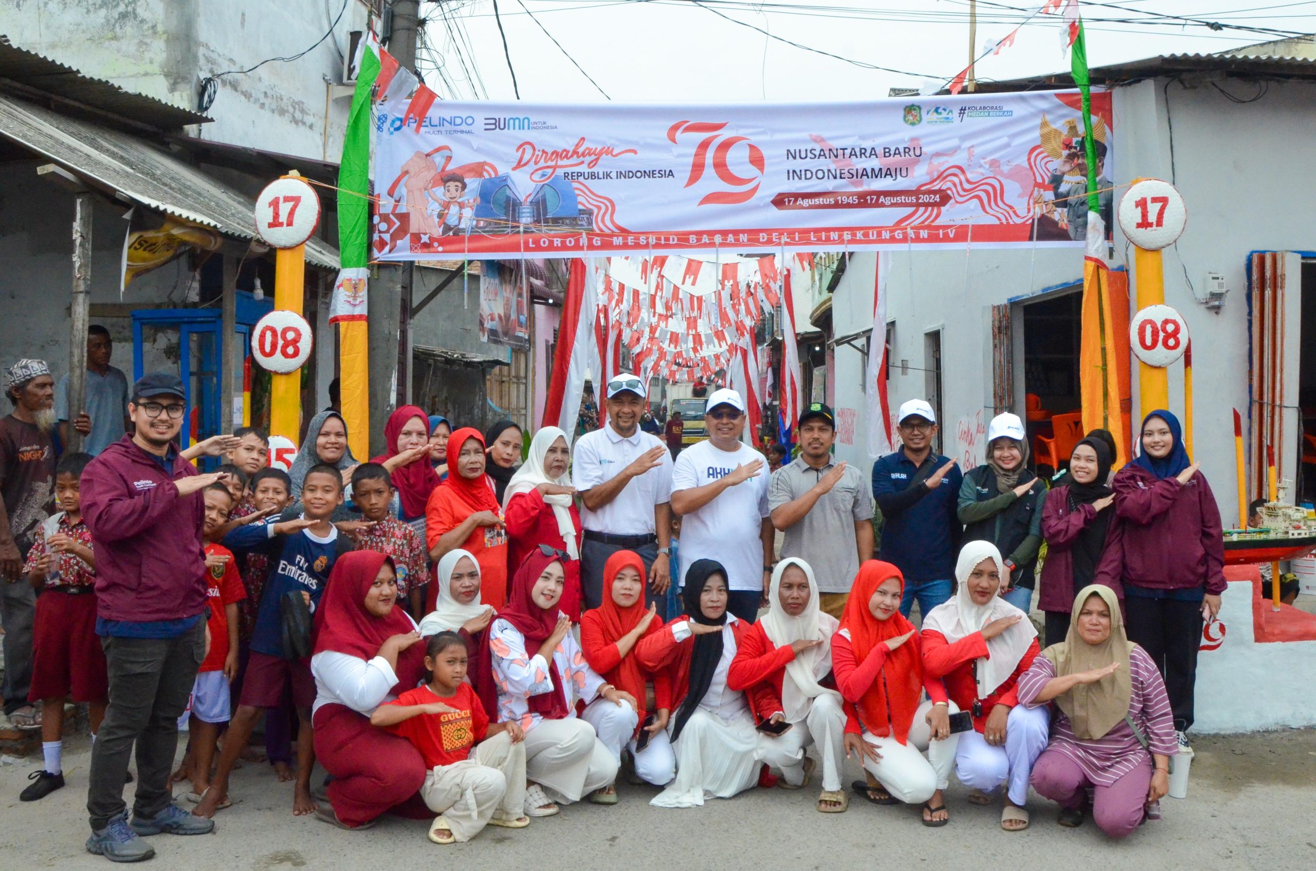 Semarak HUT Ke-79 RI, Kolaborasi SPMT Dan Pelindo Regional 1 Untuk Pencapaian Program SDGs