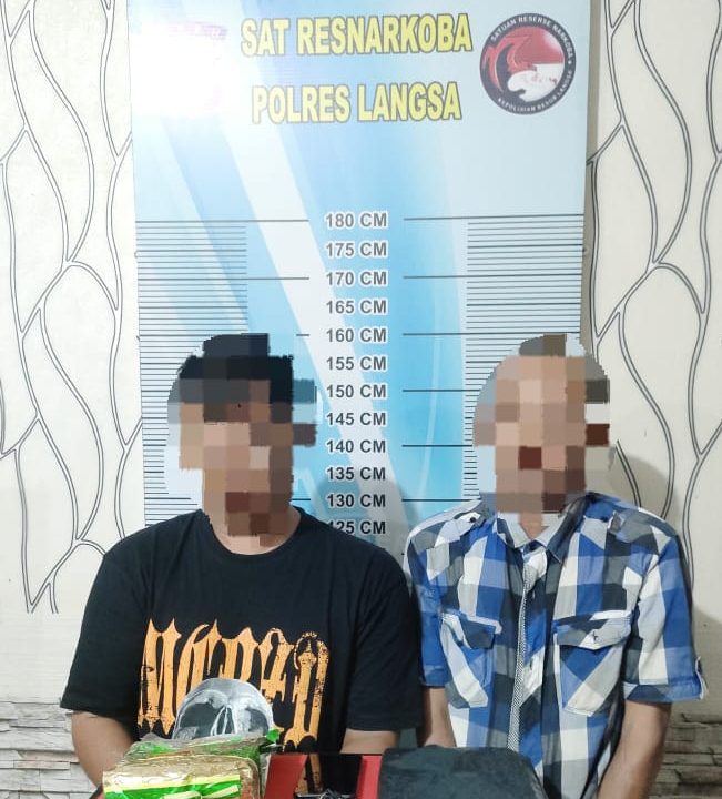 Sat Resnarkoba Polres Langsa Tangkap Dua Pelaku kurir Sabu, Satu Diantaranya Oknum Polisi Di Polres Aceh Timur