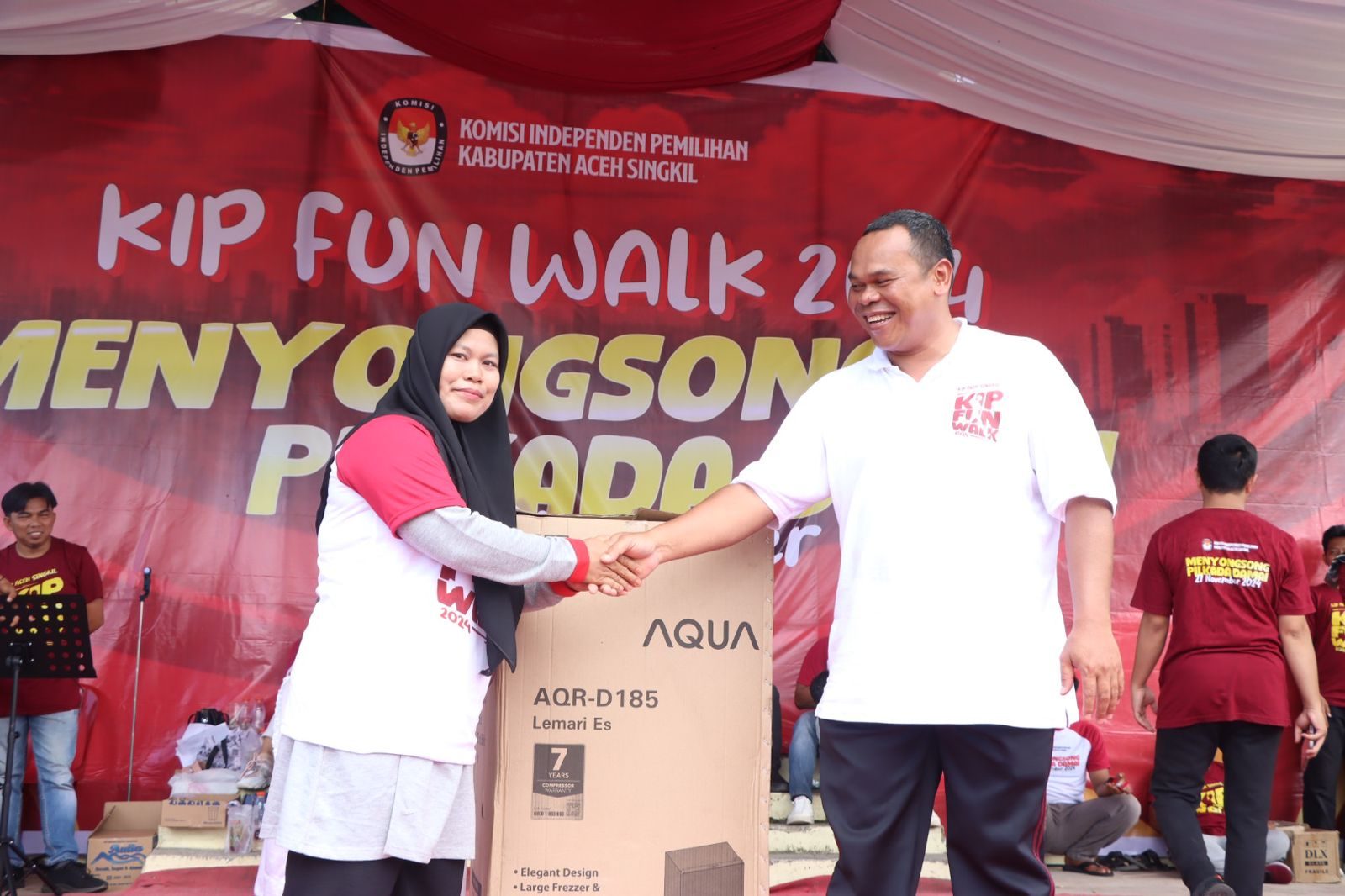 Menyongsong Pilkada Damai, KIP Aceh Singkil Gelar Funwalk