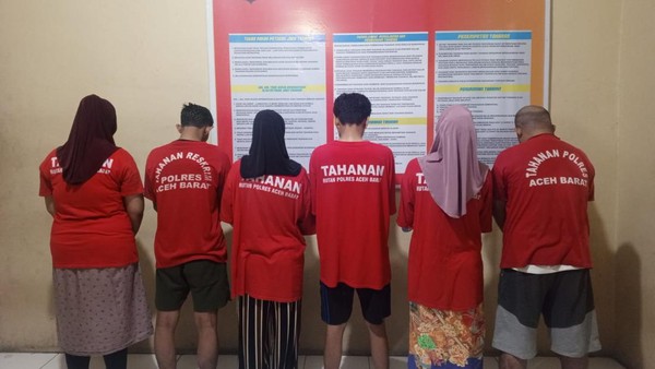 Gerebek Prostitusi Online, Polisi Ciduk Tiga Pasangan Di Aceh Barat