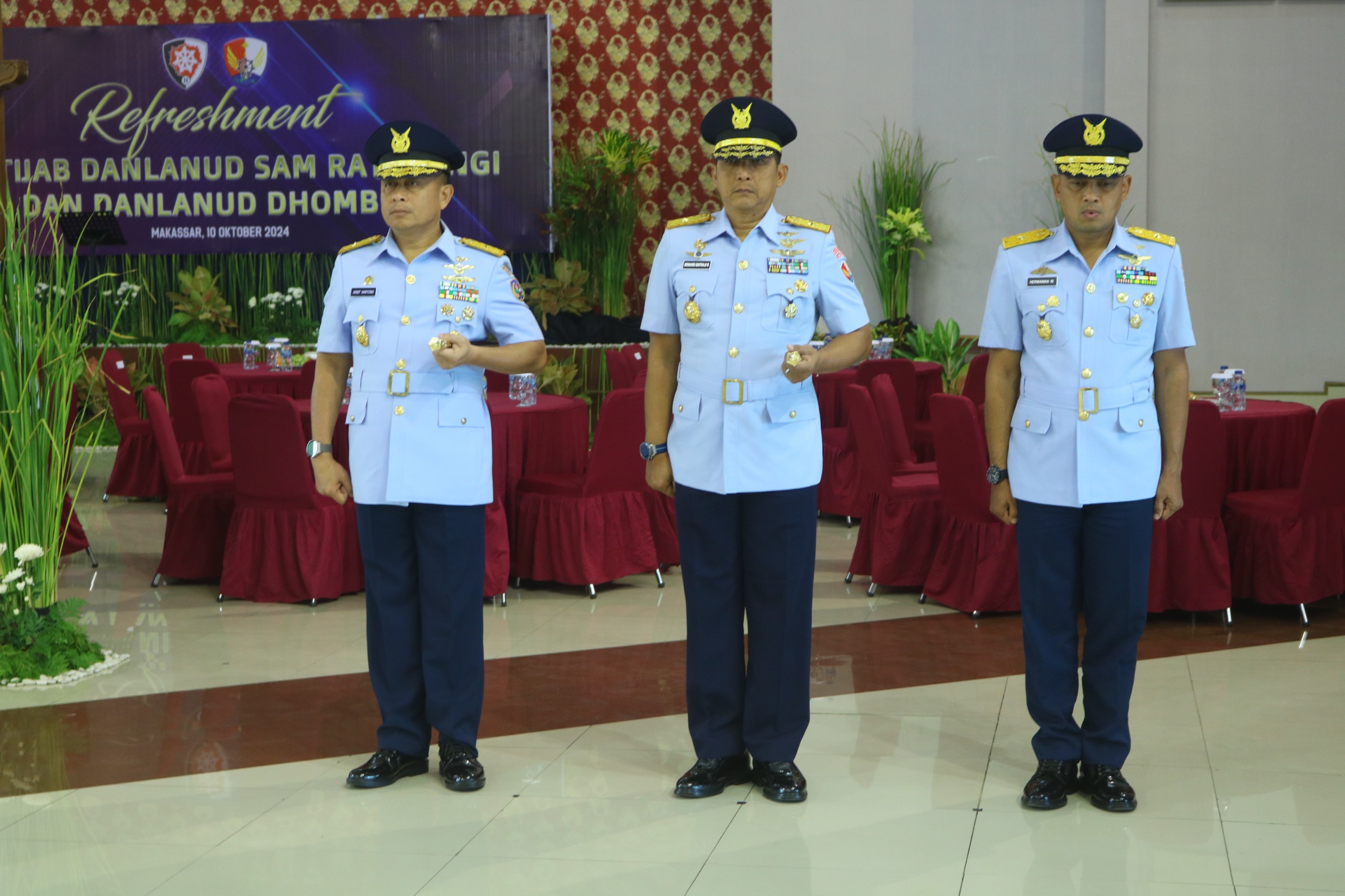 Danlanud Sultan Hasanuddin Didampingi Ketua PIA Ardhya Garini Cabang 7/D ll Hadiri Sertijab Danlanud Sam Ratulangi serta Danlanud Dhomber Di Makoopsud II Danlanud Sultan Hasanuddin Didampingi Ketua PIA Ardhya Garini Cabang 7/D ll Hadiri Sertijab Danlanud Sam Ratulangi serta Danlanud Dhomber Di Makoopsud II