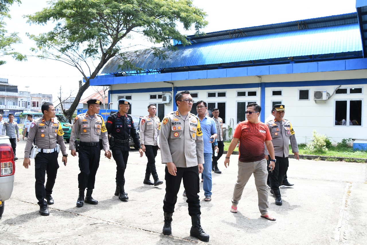 Kapolres Aceh Timur Tinjau Lokasi Debat Paslon Bupati Dan Wakil Bupati
