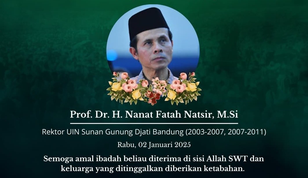 Kabar Duka, Mantan Rektor UIN Bandung Nanat Fatah Natsir Meninggal Dunia Kabar Duka, Mantan Rektor UIN Bandung Nanat Fatah Natsir Meninggal Dunia