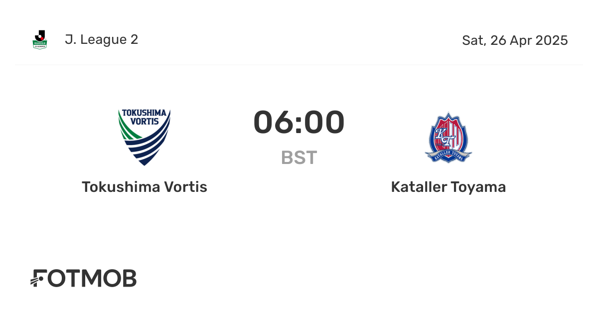 Tokushima Vortis vs Kataller Tokushima Vortis vs Kataller