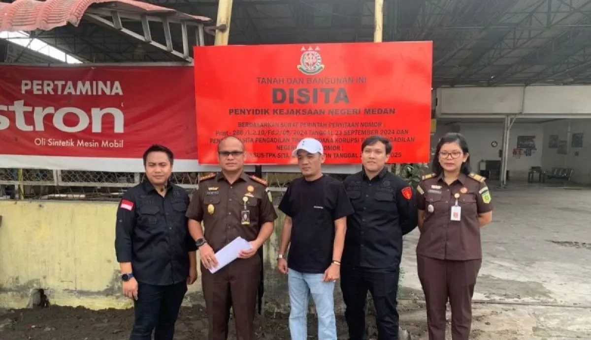Terkait Kasus Korupsi PT KAI, Kejari Medan Sita Tanah Dan Bangunan