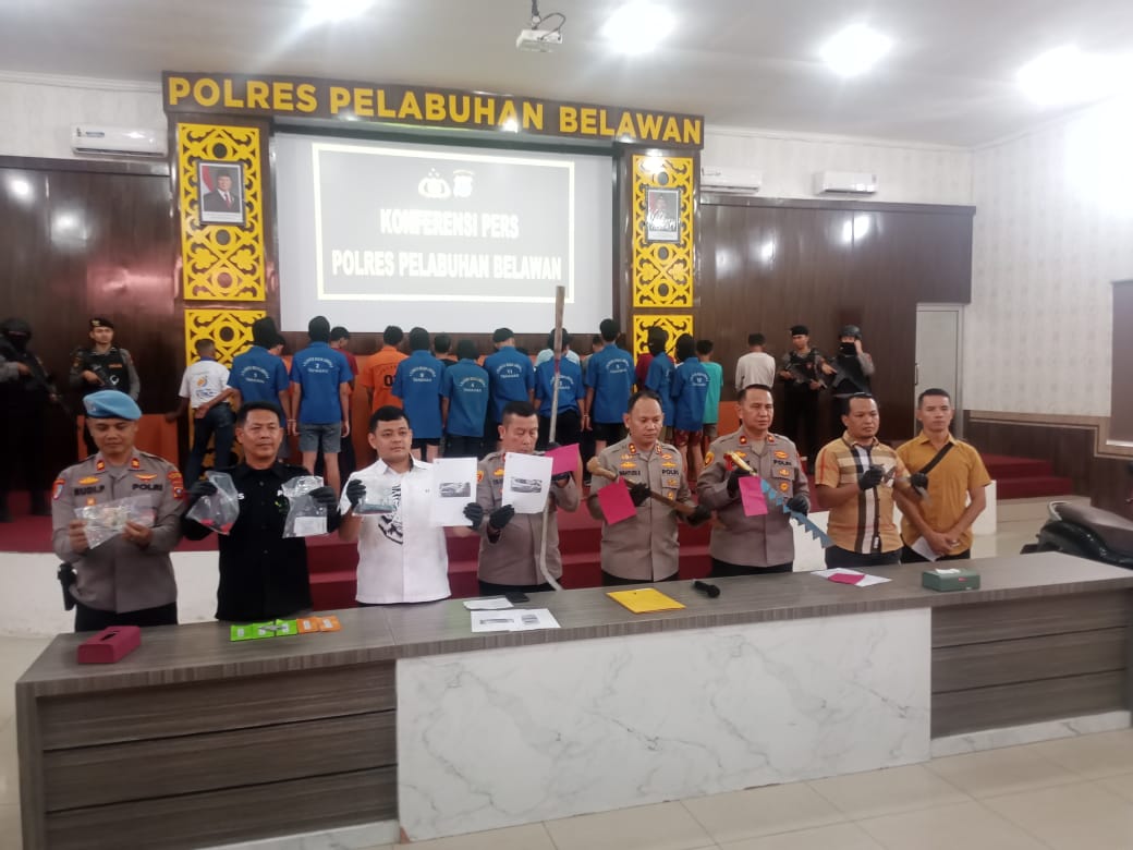 92 Pelaku Tindak Pidana Kriminal Diamankan Polres Pelabuhan Belawan 92 Pelaku Tindak Pidana Kriminal Diamankan Polres Pelabuhan Belawan