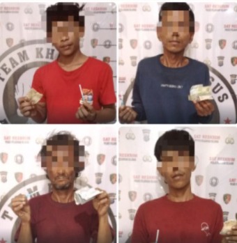 Satreskrim Polres Pelabuhan Belawan Amankan 4 Pelaku Pungli Dan Premanisme