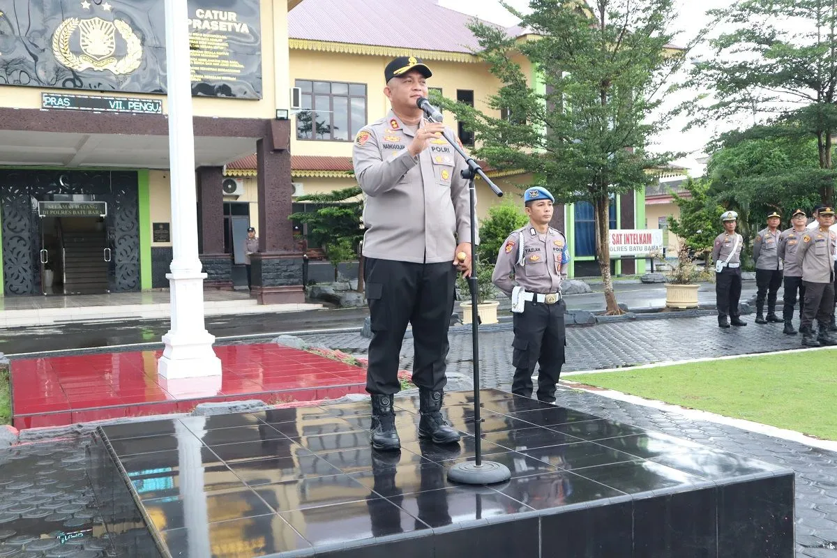 Tekankan Disiplin, Kapolres Batu Bara Pimpin Apel Pagi