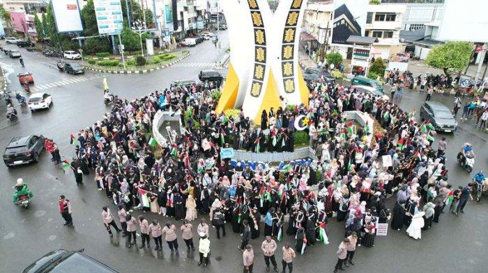 50 Lembaga Organisasi ARABP Gelar Aksi Bela Palestina Di Banda Aceh