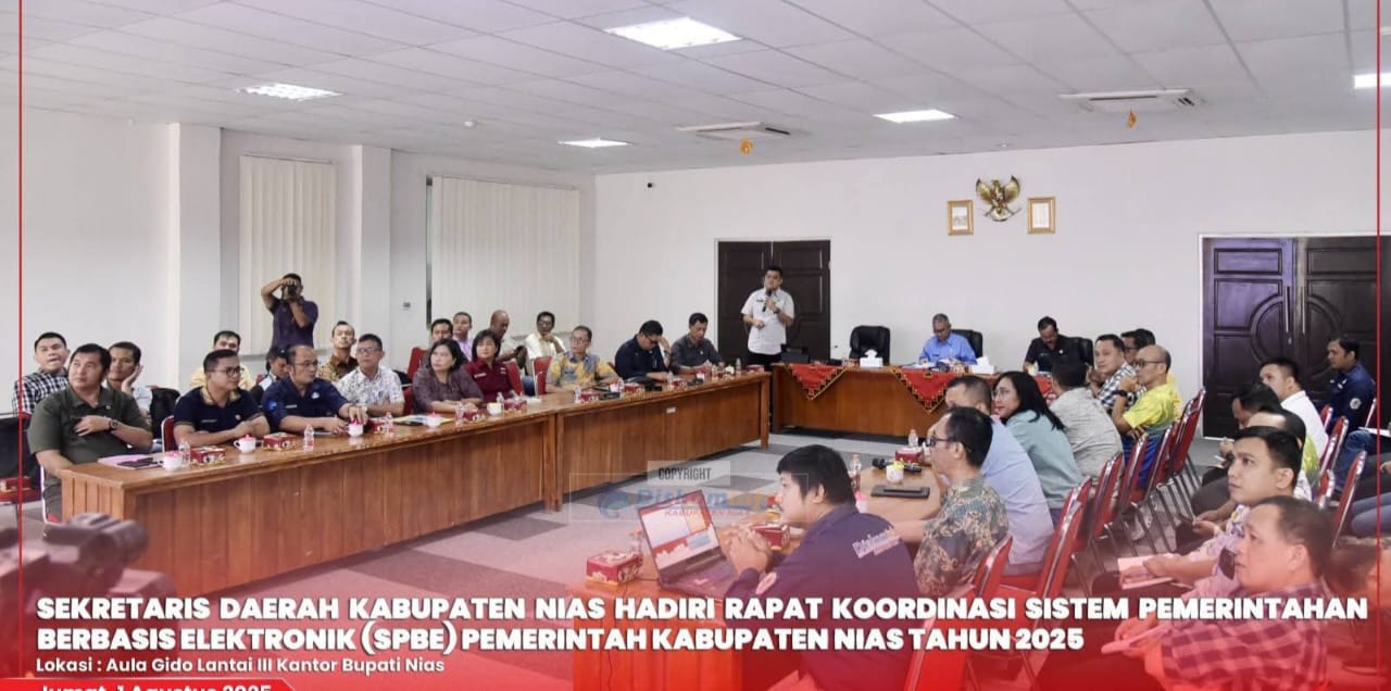 Pemkab Nias Laksanakan Rapat Koordinasi Sistem Berbasis Elektronik