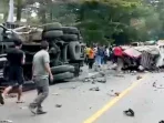 Kecelakaan Beruntun Libatkan 9 Kendaraan di Jalan Medan-Berastagi, Empat Tewas